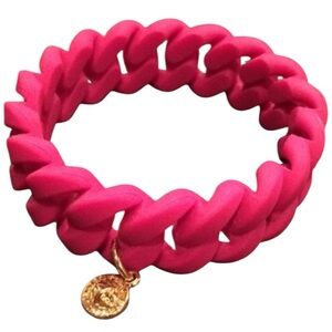 MARC JACOBS Hot Pink Silicone Stretch Bracelet #1 NWT